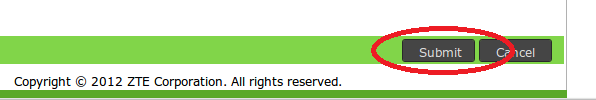 Submit the FTP configuration
